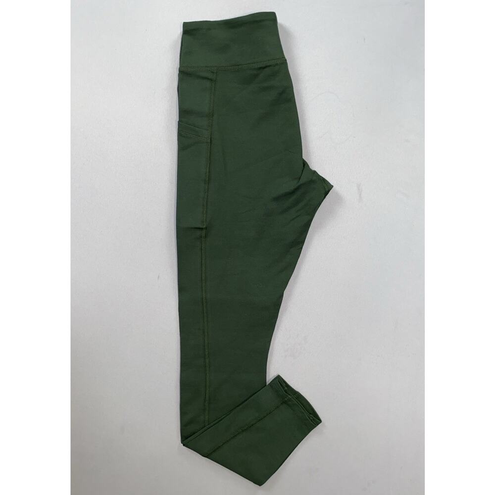 Pact Women's On the Go Pocket Legging Fitted Athletic Pants. Green, XXXL, NEW! - Picture 3 of 8